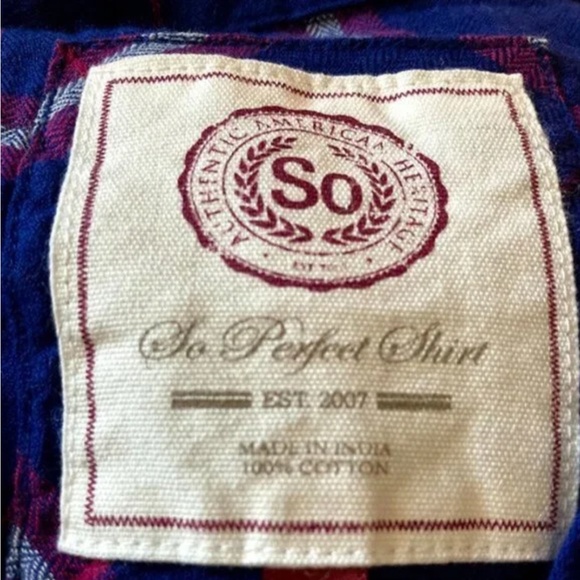 NEW SO Perfect Shirt Lightweight Flannel - Picture 2 of 5